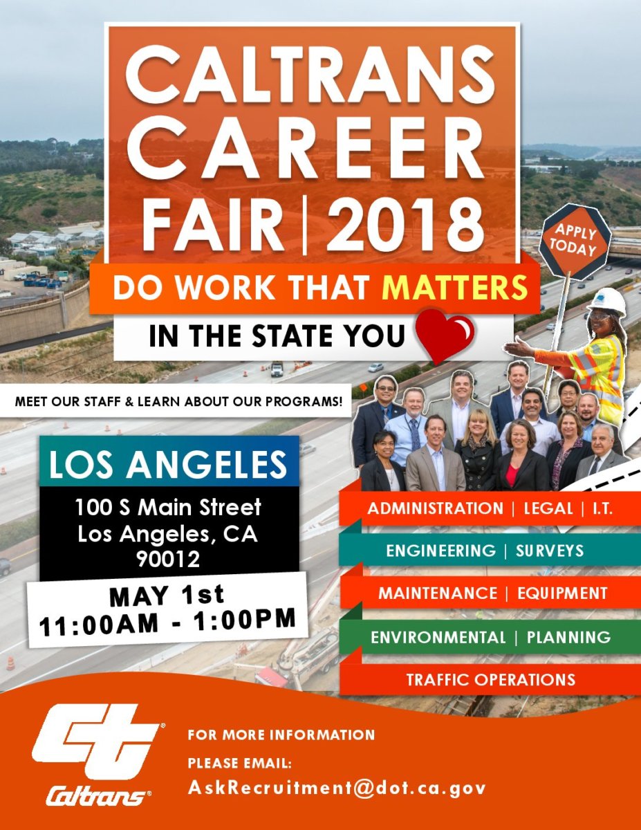 Caltrans Career Fair 2018 USC Viterbi Career Services